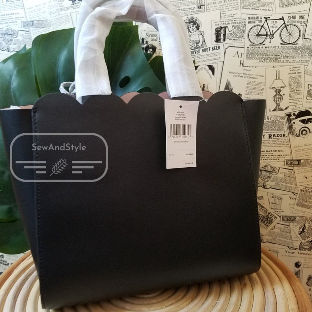 MINI MINA KATE SPADE MAGNOLIA STREET BLACK DOLCE CROSSBODY BRAND NEW - Picture 5 of 9